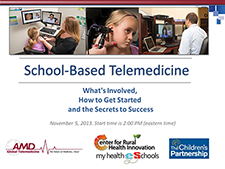 School-Based Telemedicine Webinar