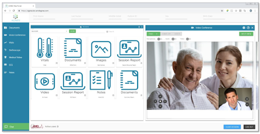 AMD_AGNES_UX_Scaleability Connect N’ Care® is a customizable telehealth software product that allows healthcare providers to easily diagnose, treat and prescribe from their mobile device or PC.